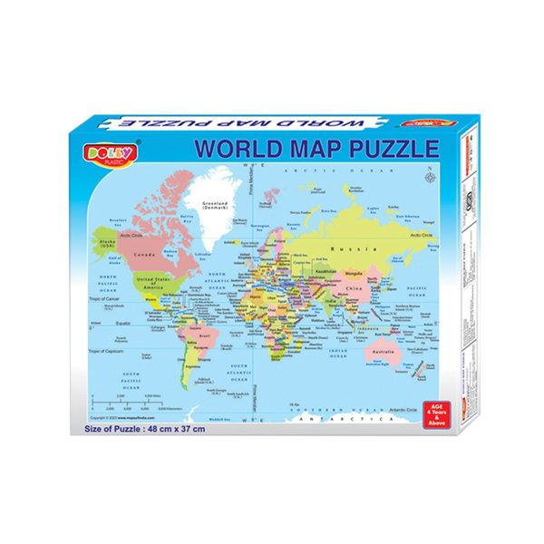 World Map Puzzle for Kids – Educational Geography Toy