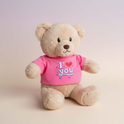 T SHIRT BEAR WITH MESSAGE