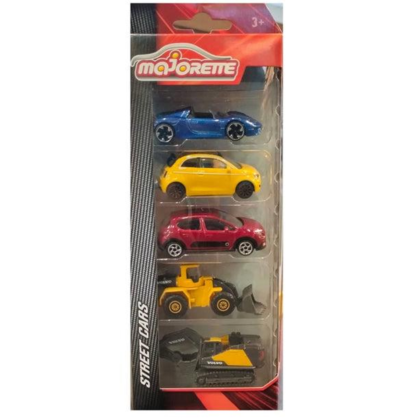 CARS & CONSTRUCTION VEHICLES 5 PCS SET