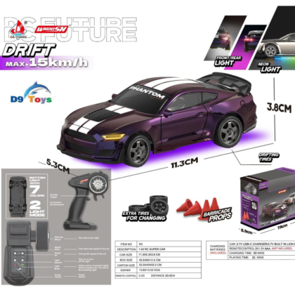 FORD MUSTANG RC 1:43 SCALE