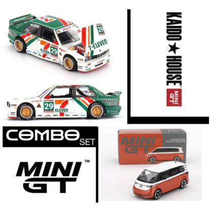 BMW M3 (E30) Kaido Works V1 and MINI GT Volkswagen ID. Buzz