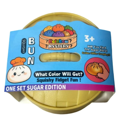 Squishy dumpling-shaped fidget toy
